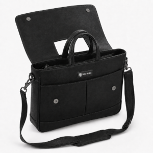 Board Room Brief Premium Leatherette Bag (Midnight Black)