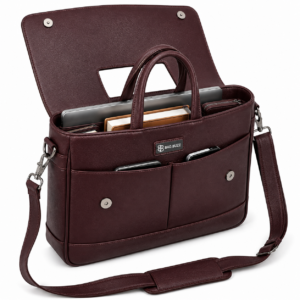 Board Room Brief Premium Leatherette Bag (Espresso Brown)