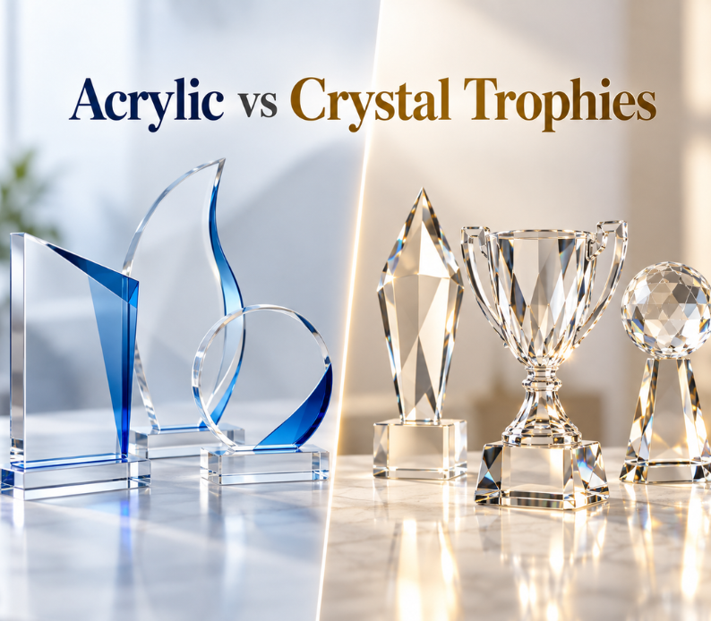 Acrylic vs Crystal Trophies
